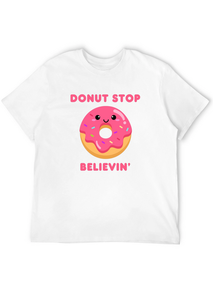 Donut Stop Believin Graphic Tee - Black