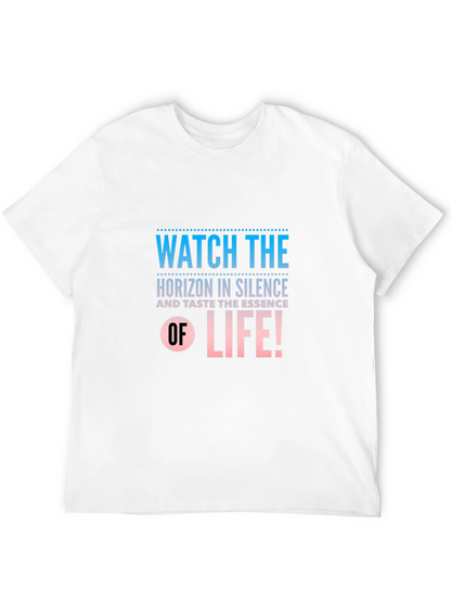 Watch the Horizon Black Graphic Tee
