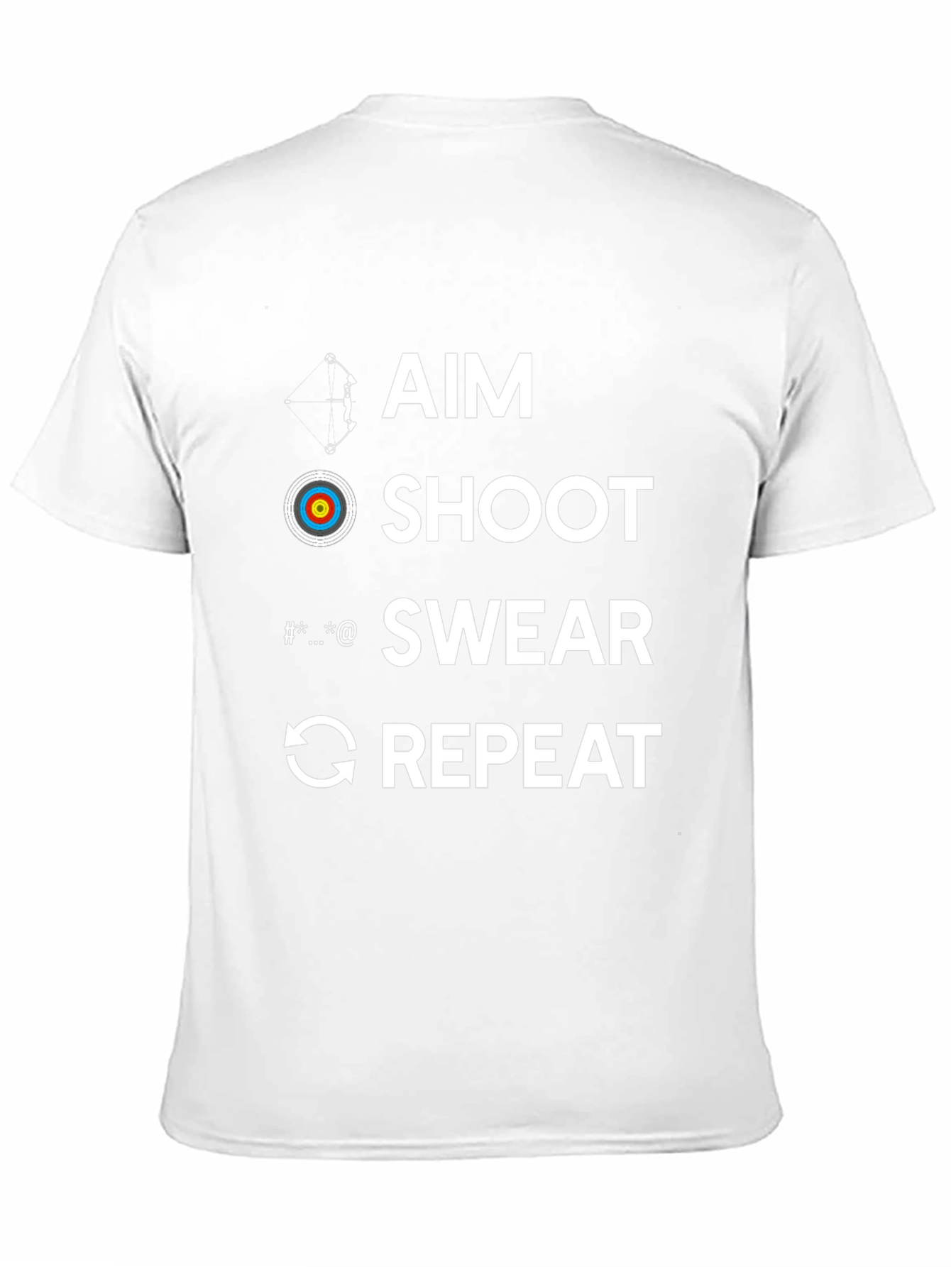 Aim Shoot Swear Repeat Archery T-Shirt