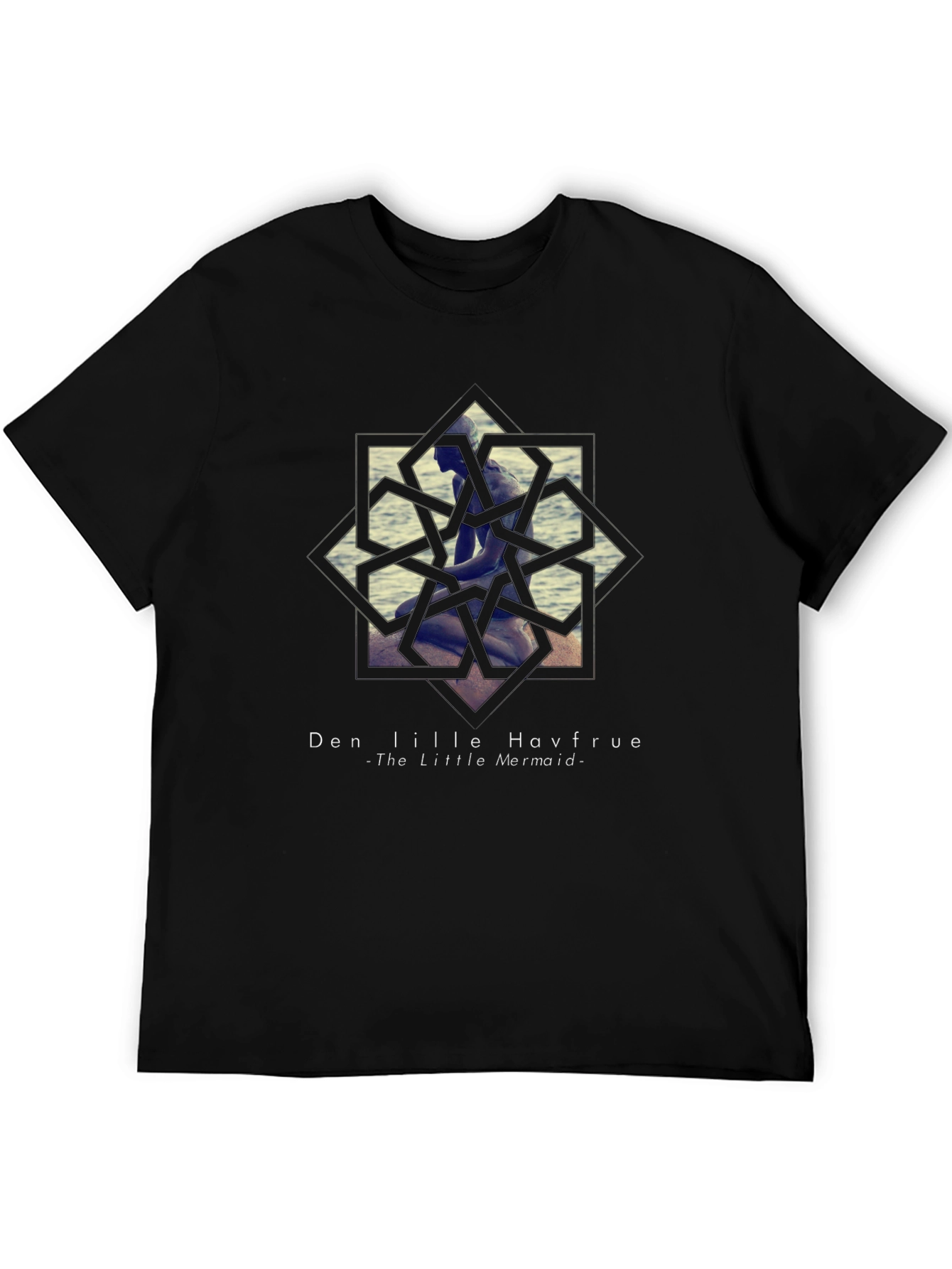 Little Mermaid Graphic Tee - Black Unisex T-Shirt