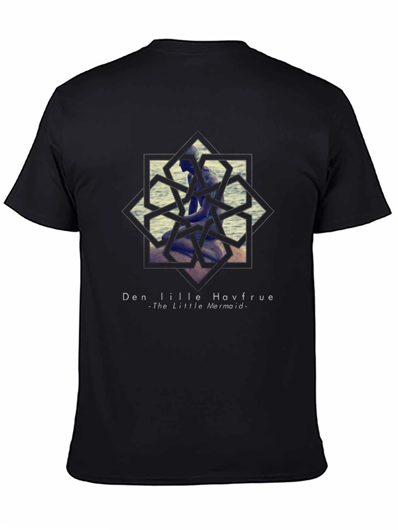Little Mermaid Graphic Tee - Black Unisex T-Shirt