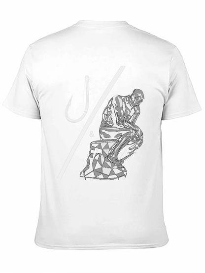 Philosophical Fishing T-Shirt - Hooked on Thinking