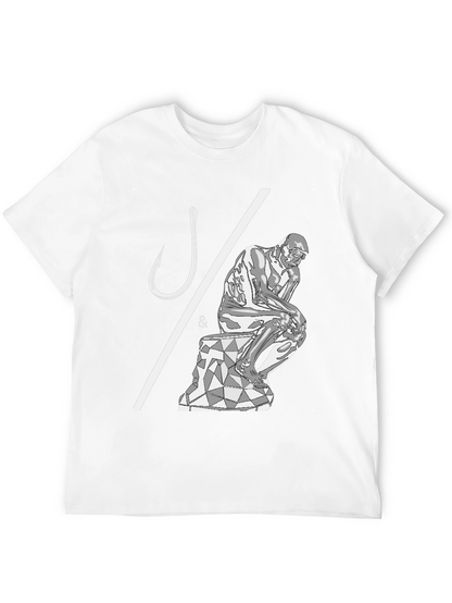 Philosophical Fishing T-Shirt - Hooked on Thinking