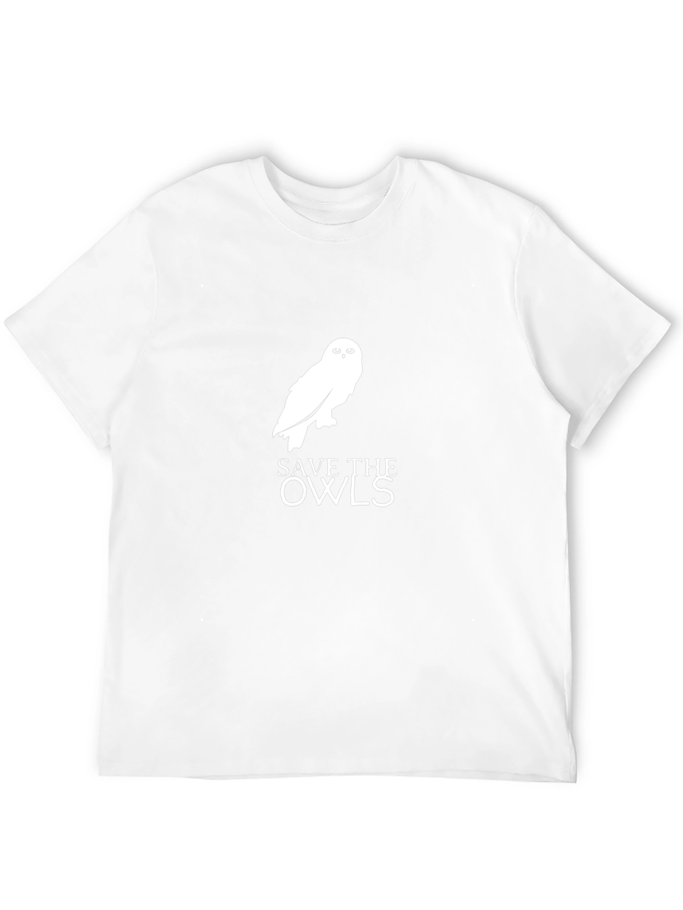 Save the Owls Graphic Tee - Black Cotton T-Shirt