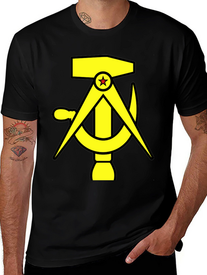 Hammer Compass and Sickle Black T-Shirt