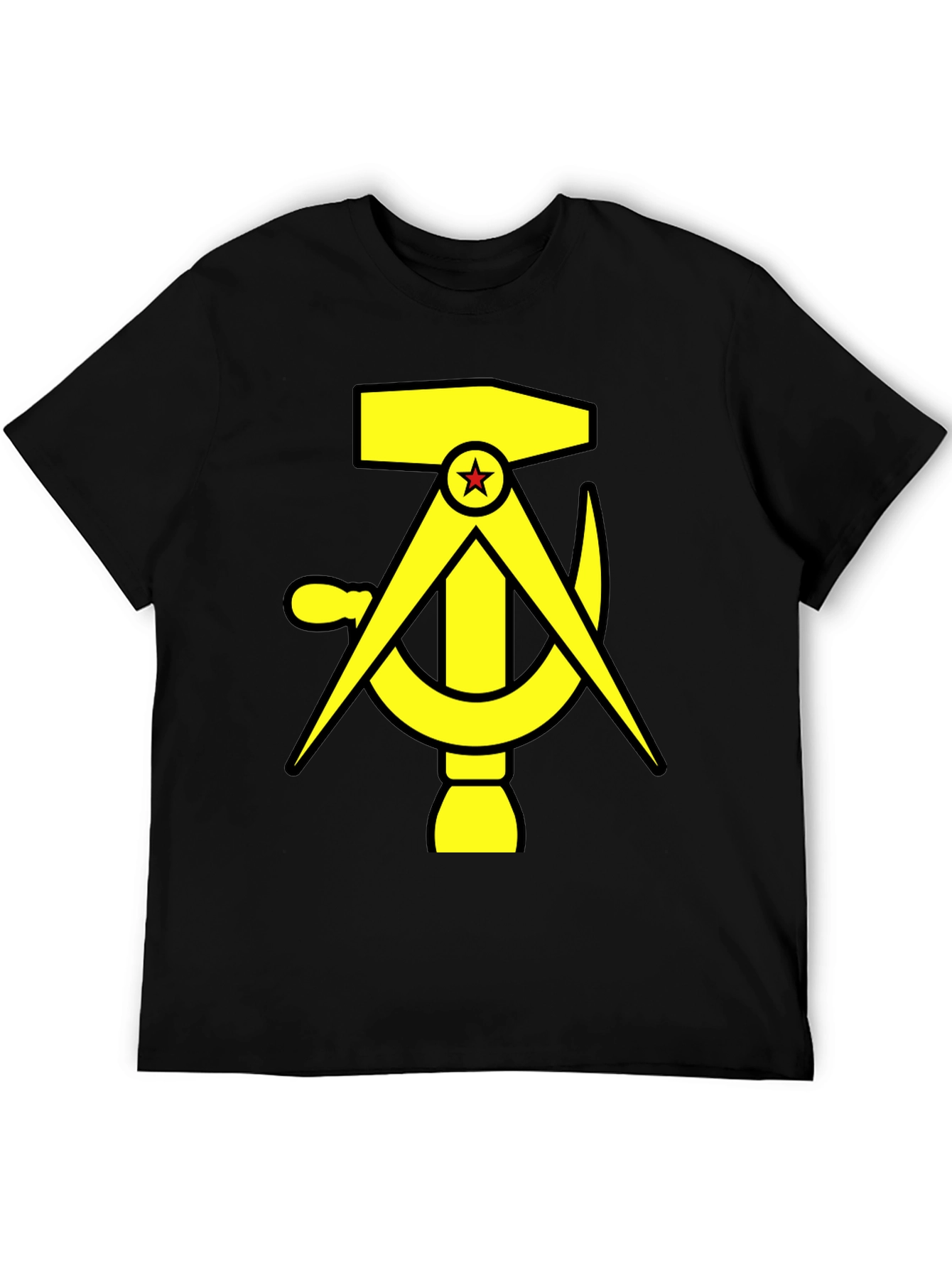 Hammer Compass and Sickle Black T-Shirt