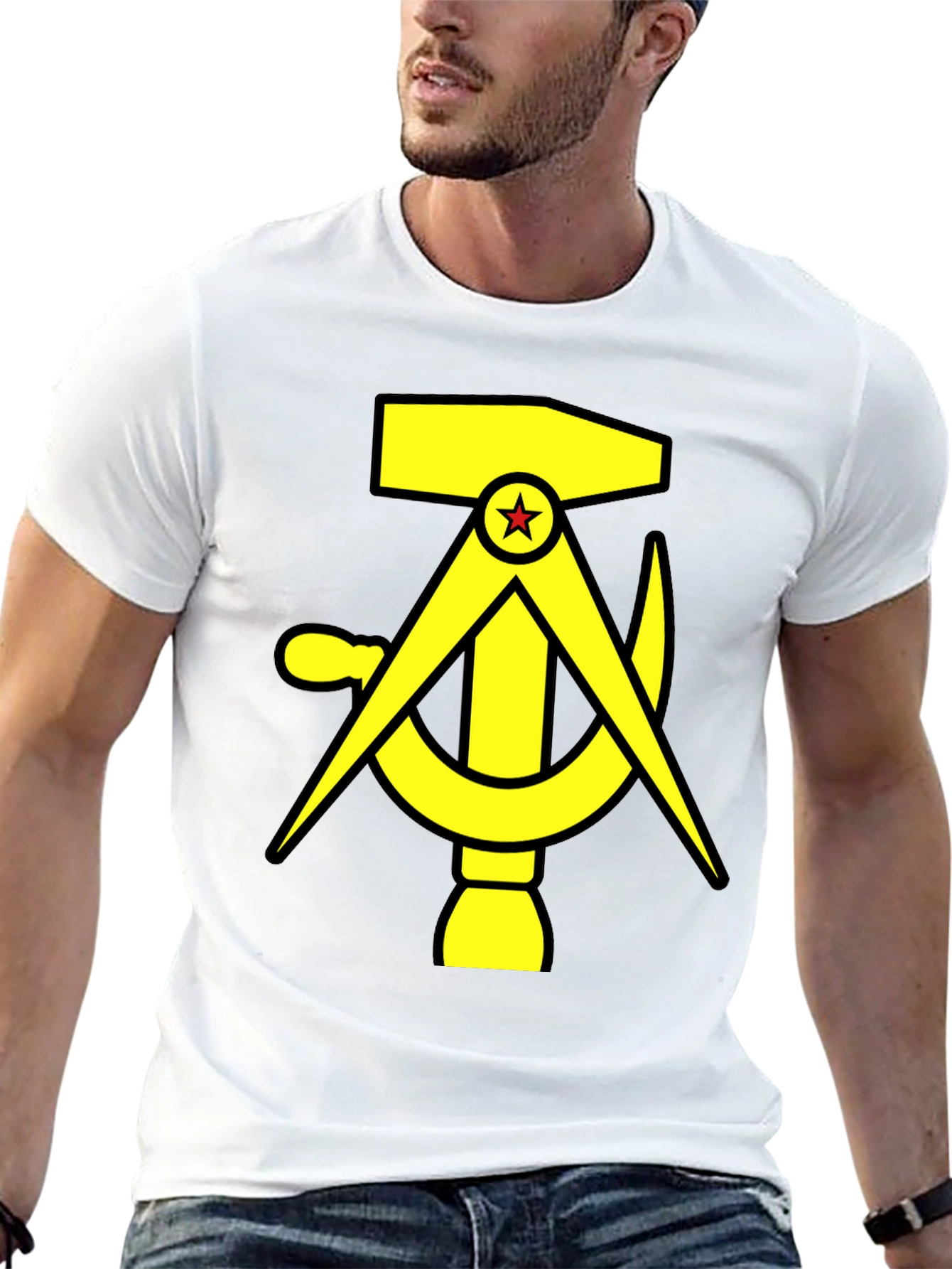 Hammer Compass and Sickle Black T-Shirt