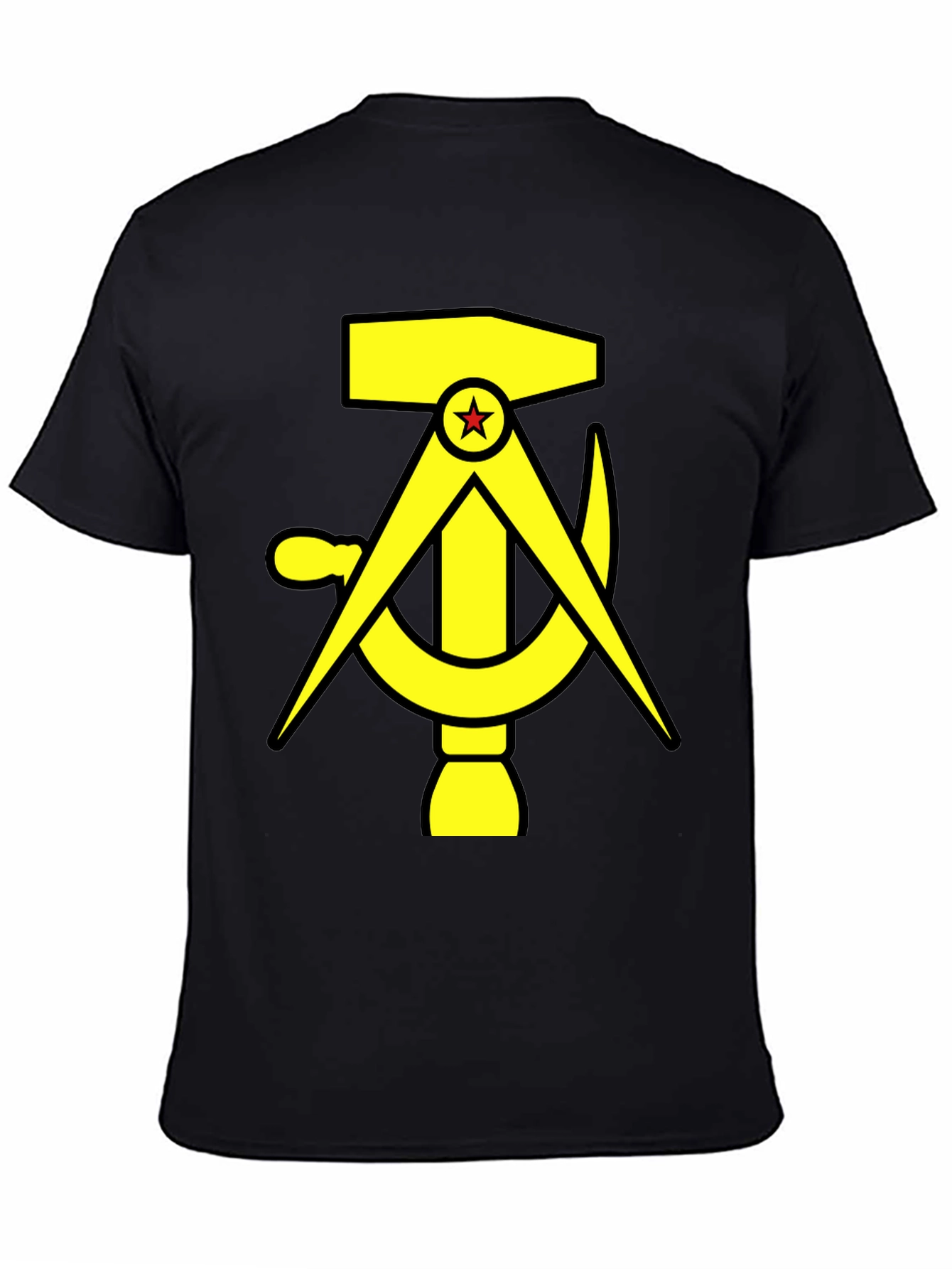 Hammer Compass and Sickle Black T-Shirt