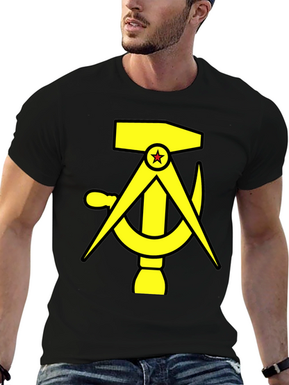 Hammer Compass and Sickle Black T-Shirt