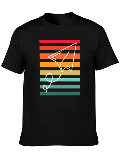 Retro Paper Airplane Graphic Tee