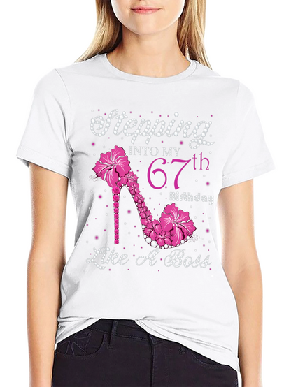 Stepping Into My 67th Birthday T-Shirt