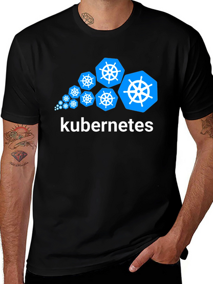 Kubernetes T-Shirt - Black Tech Tee for Developers