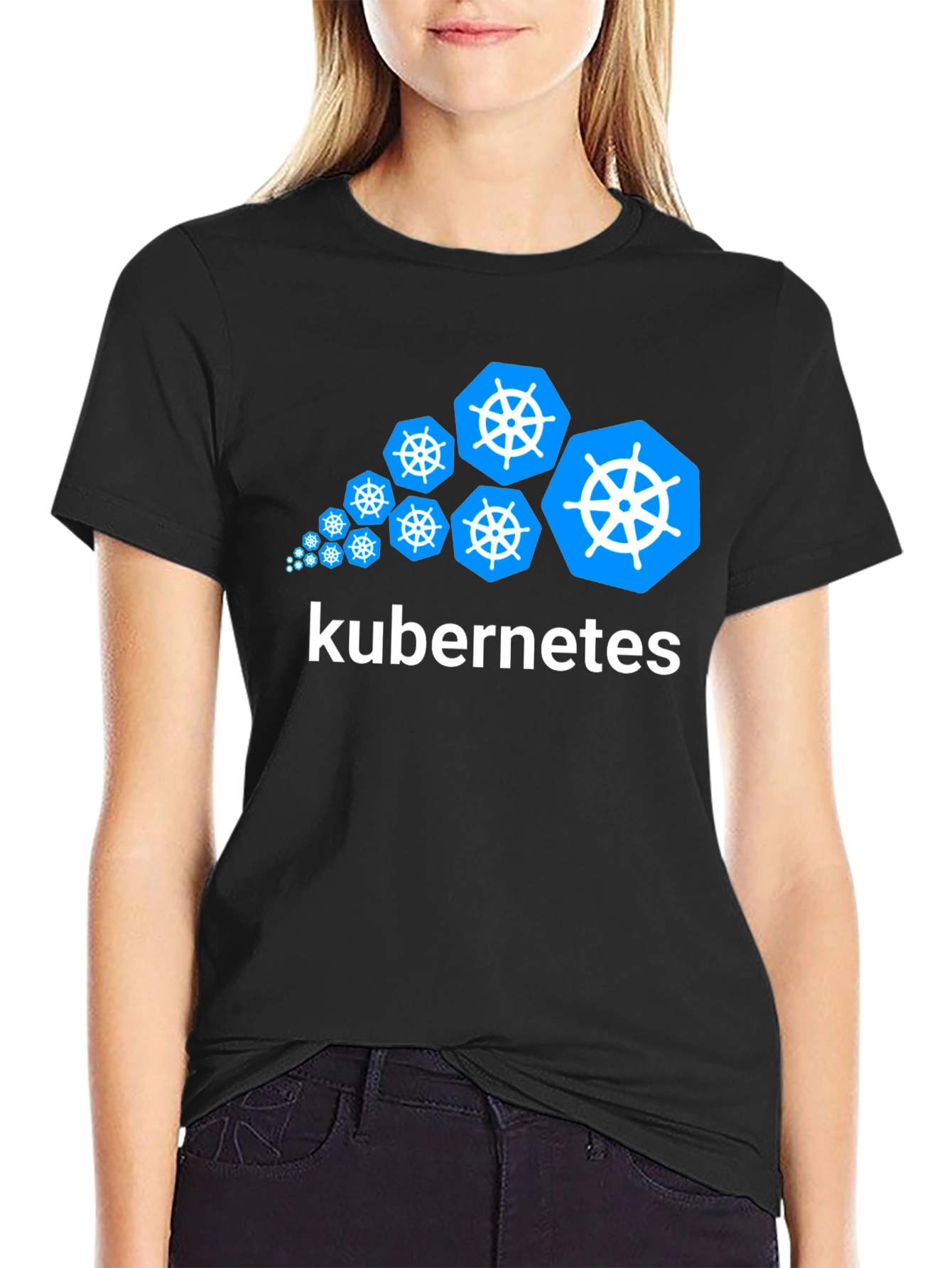 Kubernetes T-Shirt - Black Tech Tee for Developers