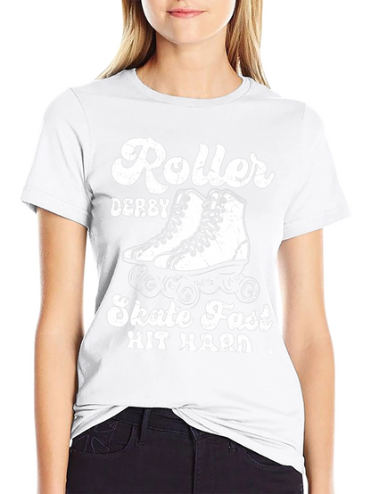 Roller Derby Skate Fast Hit Hard T-Shirt