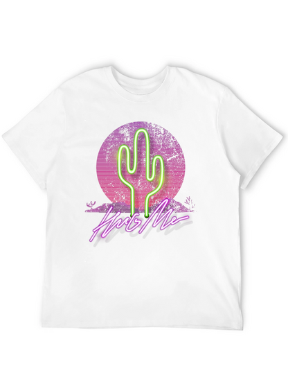 Neon Cactus Hug Me Graphic Tee