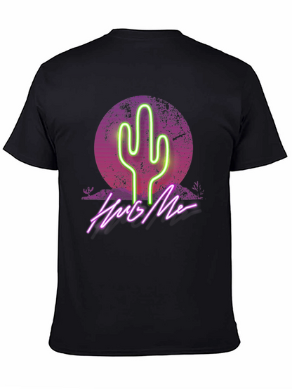 Neon Cactus Hug Me Graphic Tee