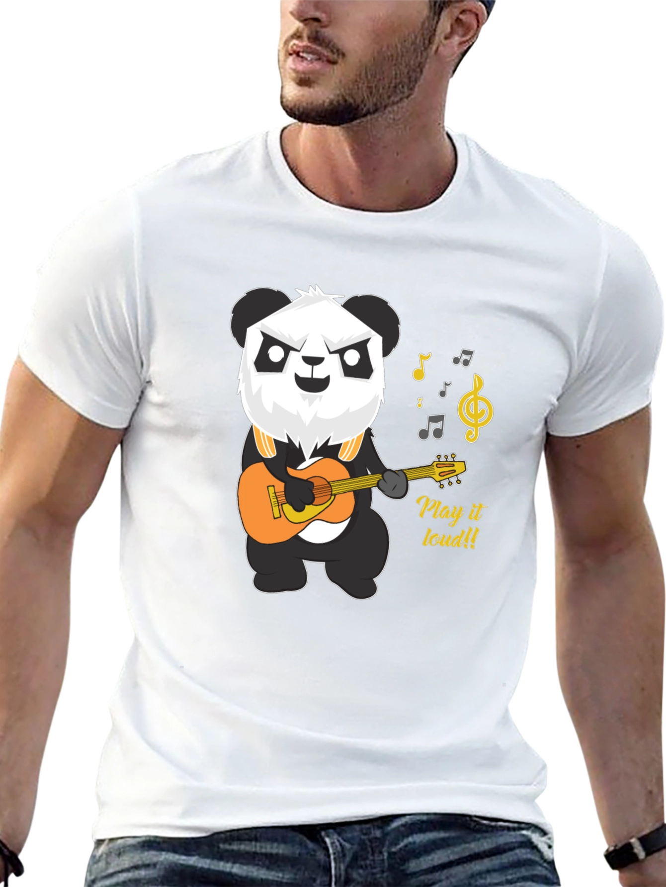 Panda Guitarist T-Shirt