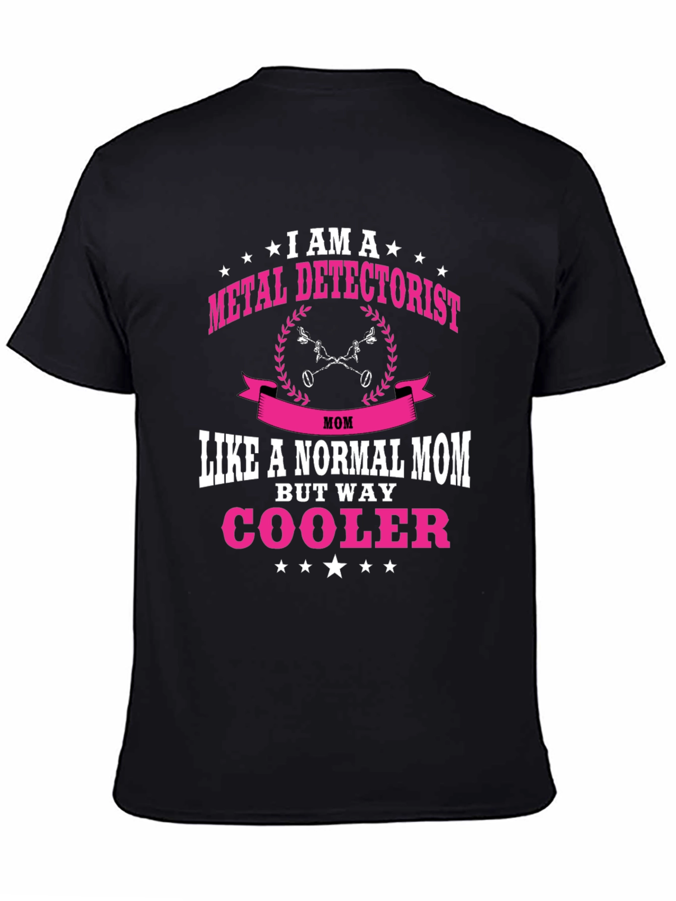 Metal Detectorist Mom T-Shirt - Black