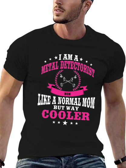 Metal Detectorist Mom T-Shirt - Black