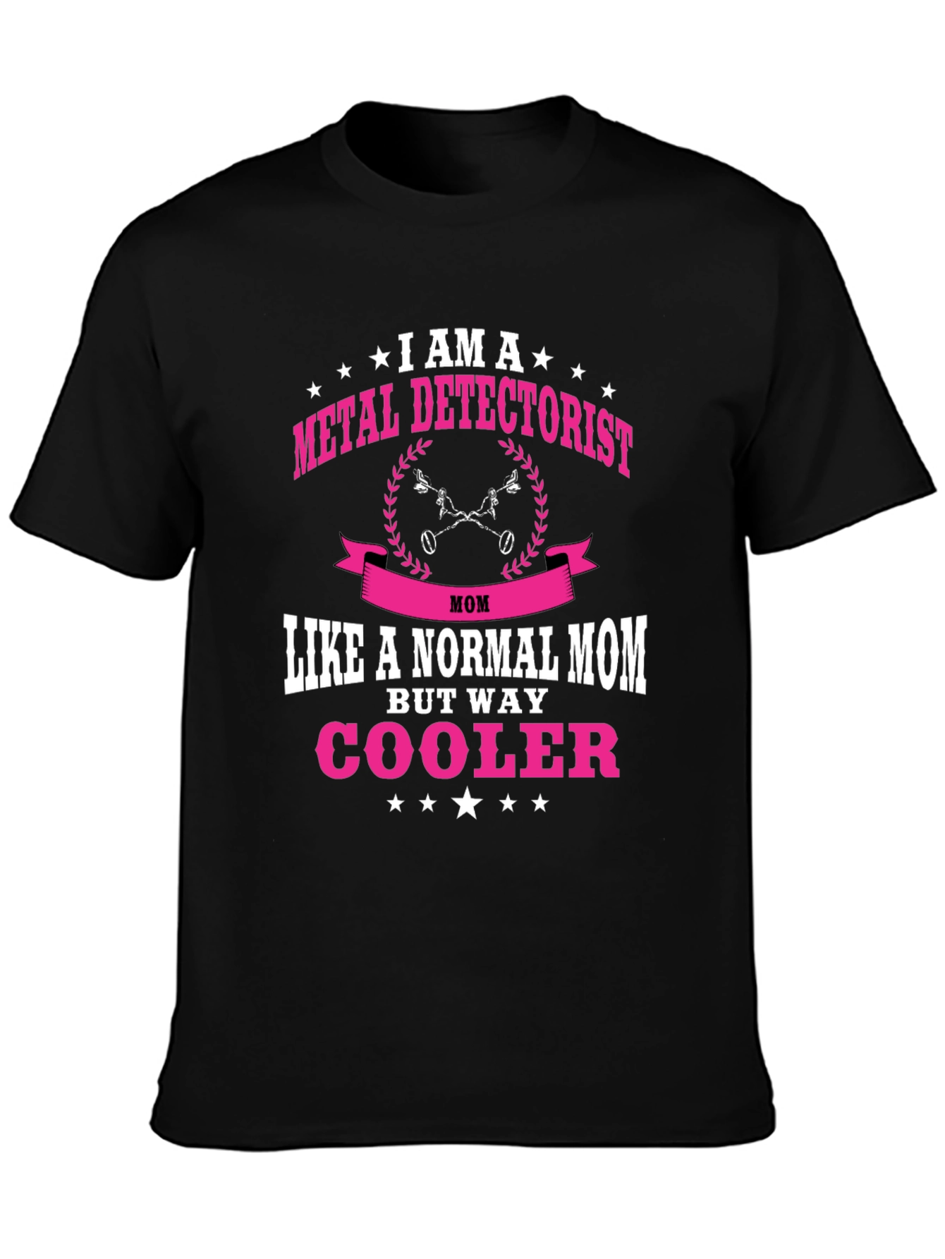 Metal Detectorist Mom T-Shirt - Black