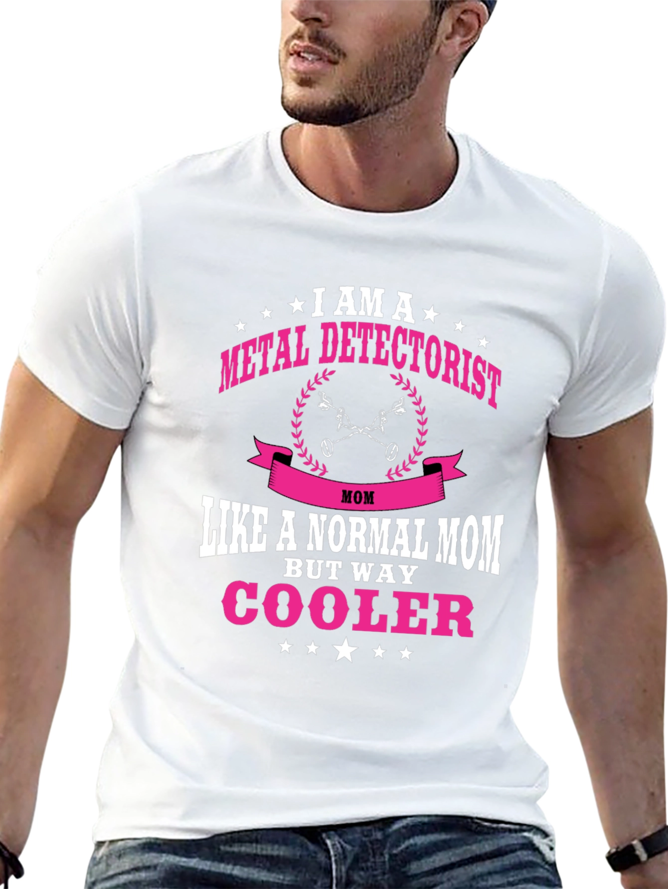 Metal Detectorist Mom T-Shirt - Black