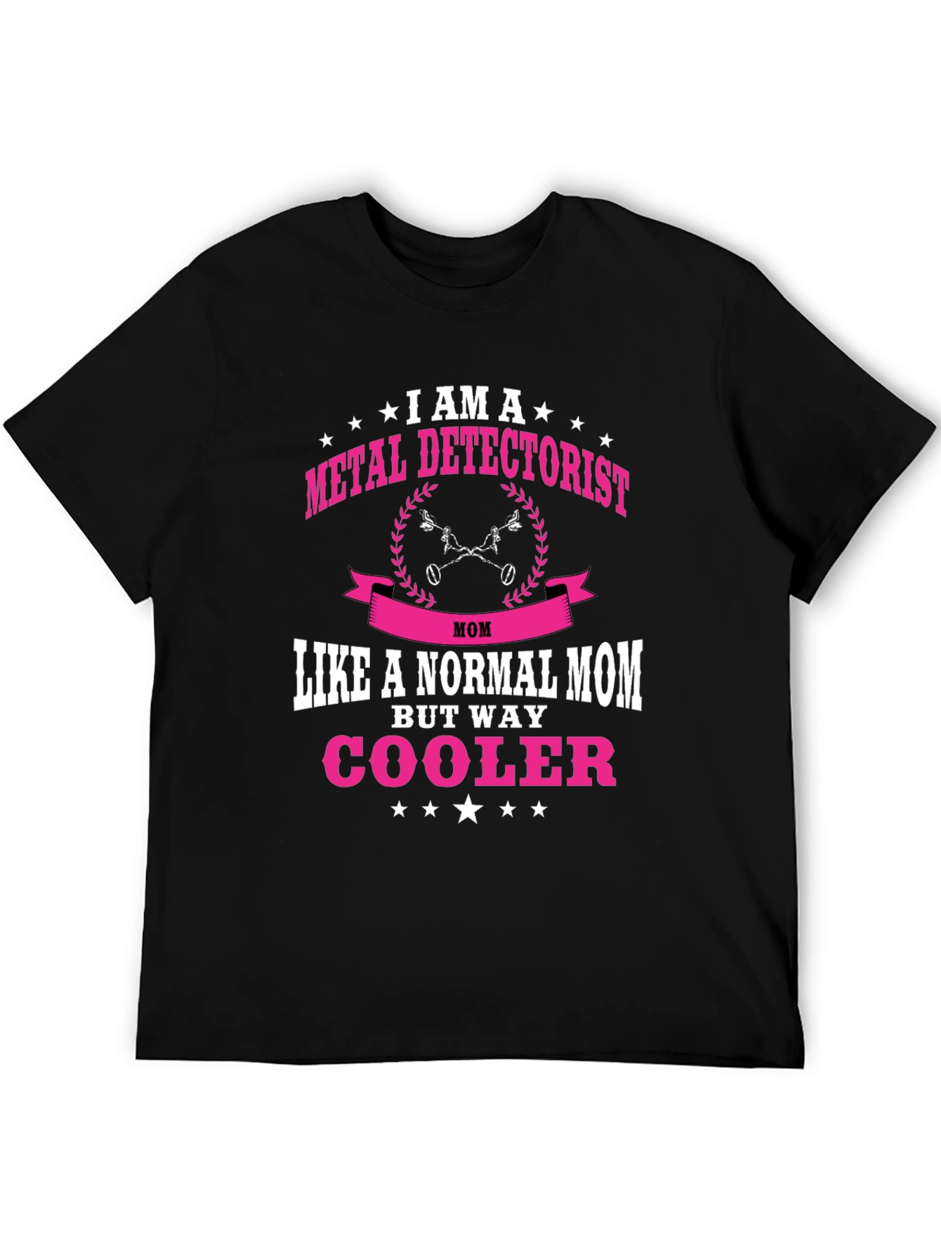 Metal Detectorist Mom T-Shirt - Black