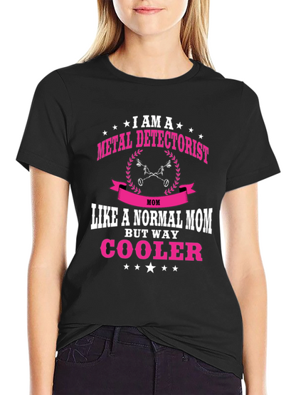 Metal Detectorist Mom T-Shirt - Black