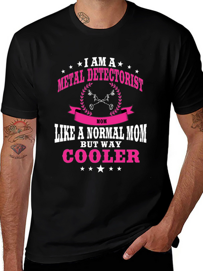 Metal Detectorist Mom T-Shirt - Black