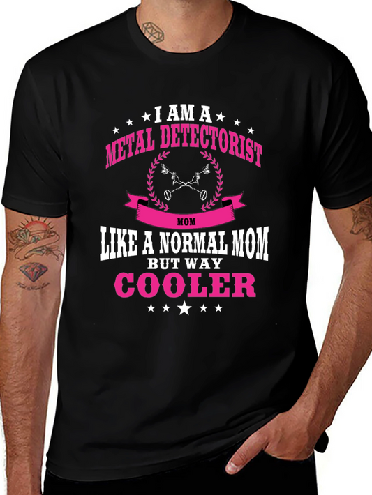 Metal Detectorist Mom T-Shirt - Black