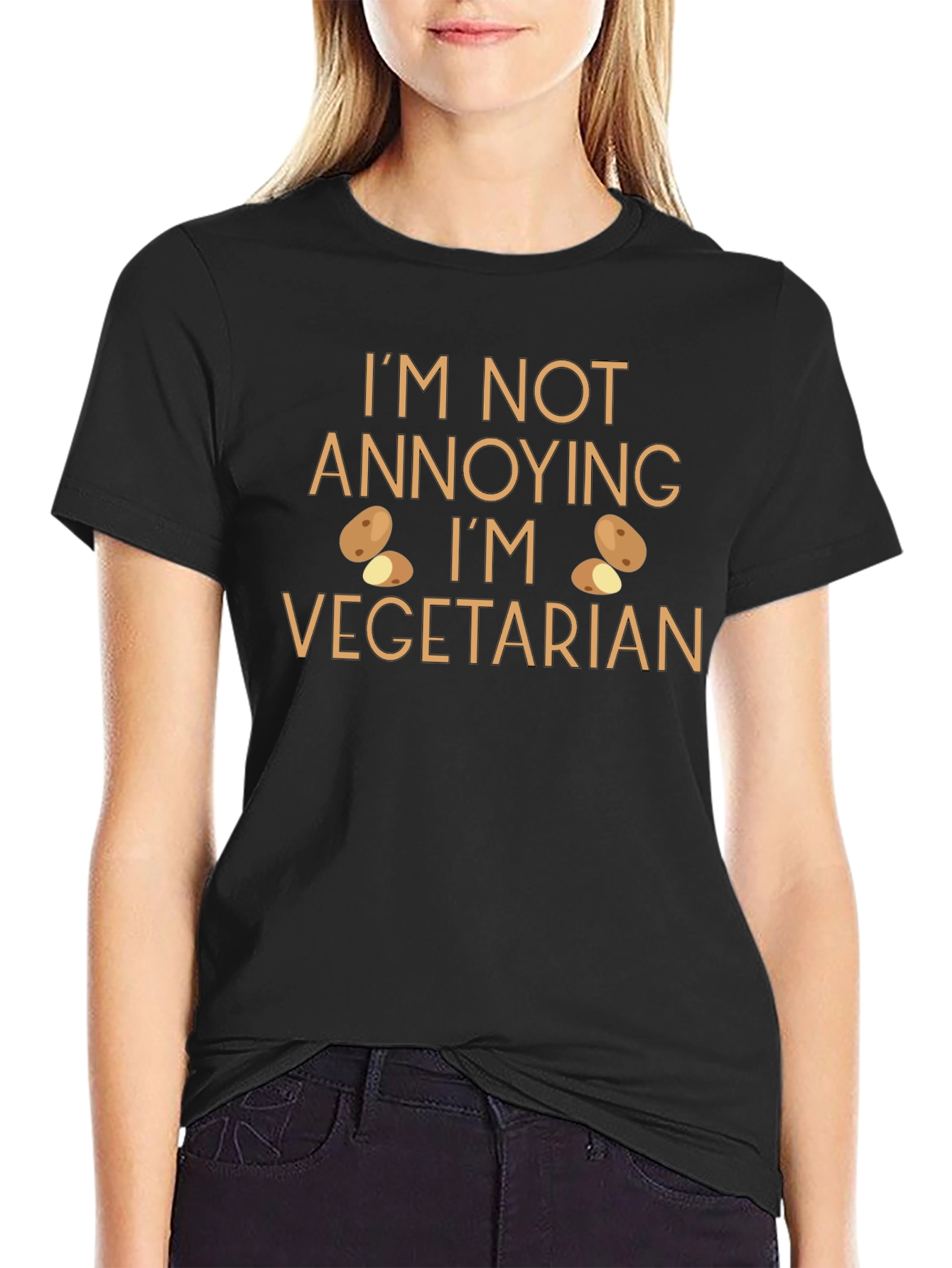 Funny Vegetarian T-Shirt - Im Not Annoying Tee