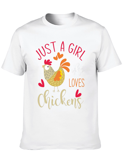 Just A Girl Who Loves Chickens T-Shirt
