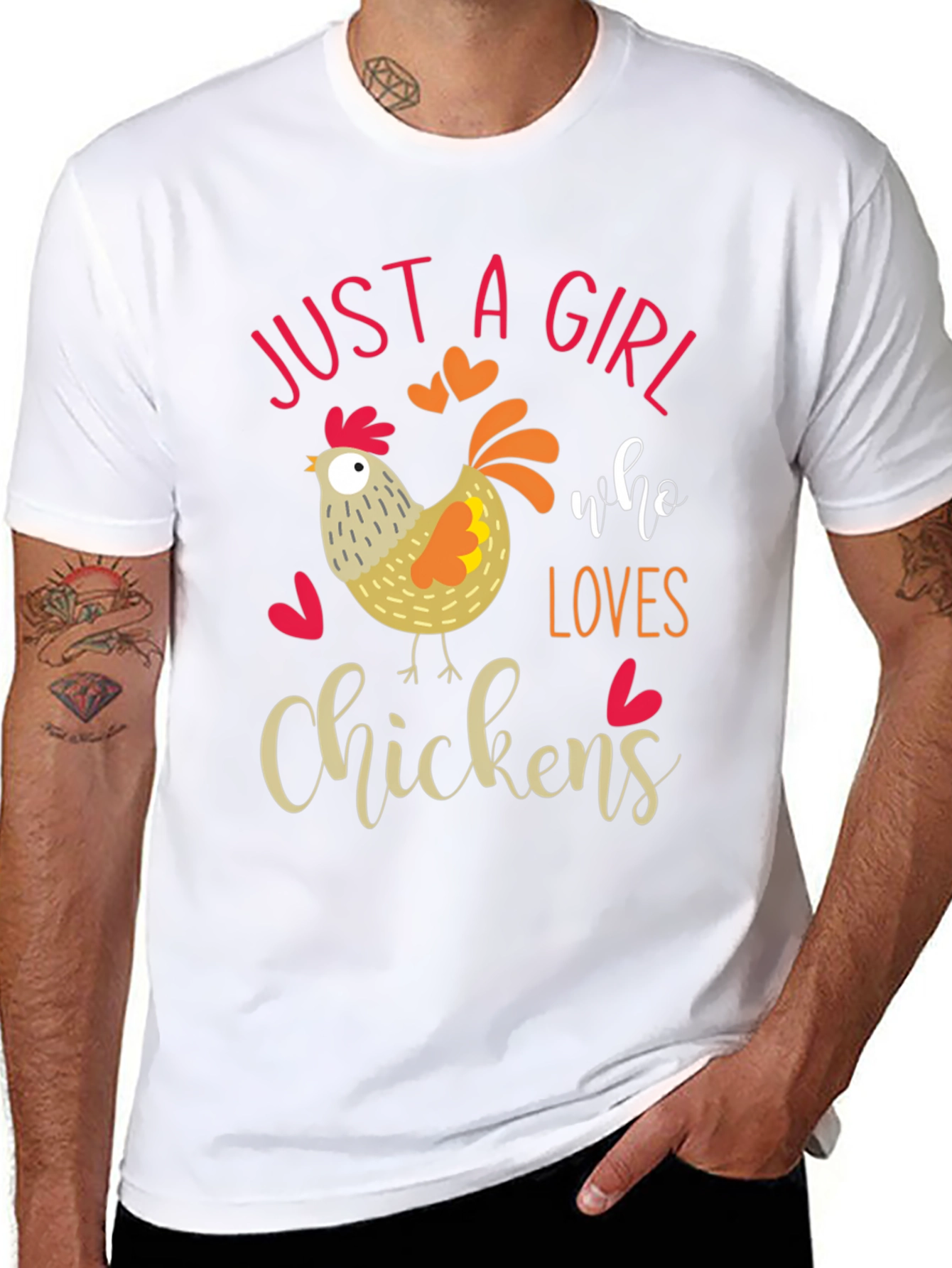 Just A Girl Who Loves Chickens T-Shirt