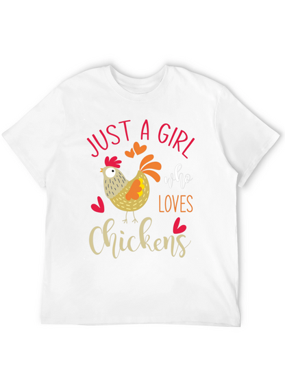 Just A Girl Who Loves Chickens T-Shirt