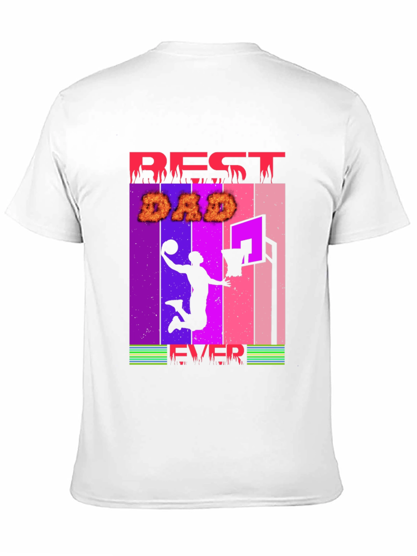 Best Dad Ever Basketball Graphic T-Shirt