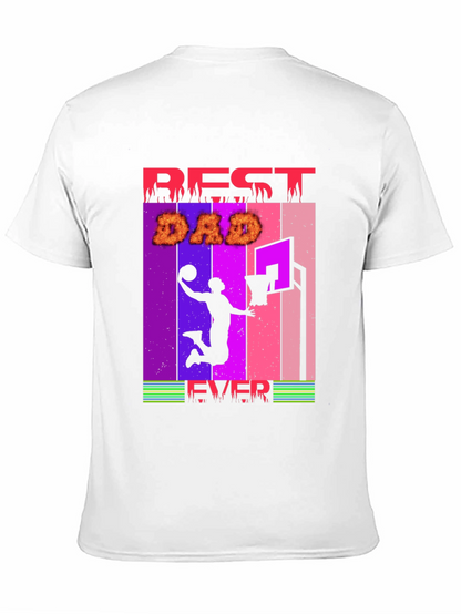 Best Dad Ever Basketball Graphic T-Shirt
