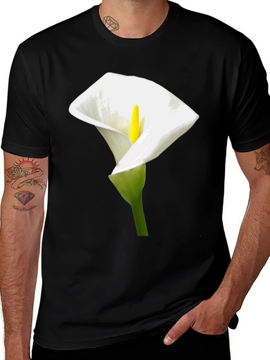 Calla Lily Graphic Tee - Elegant Floral Design