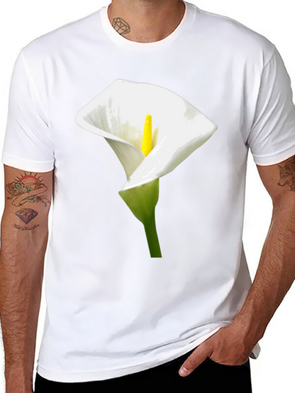Calla Lily Graphic Tee - Elegant Floral Design