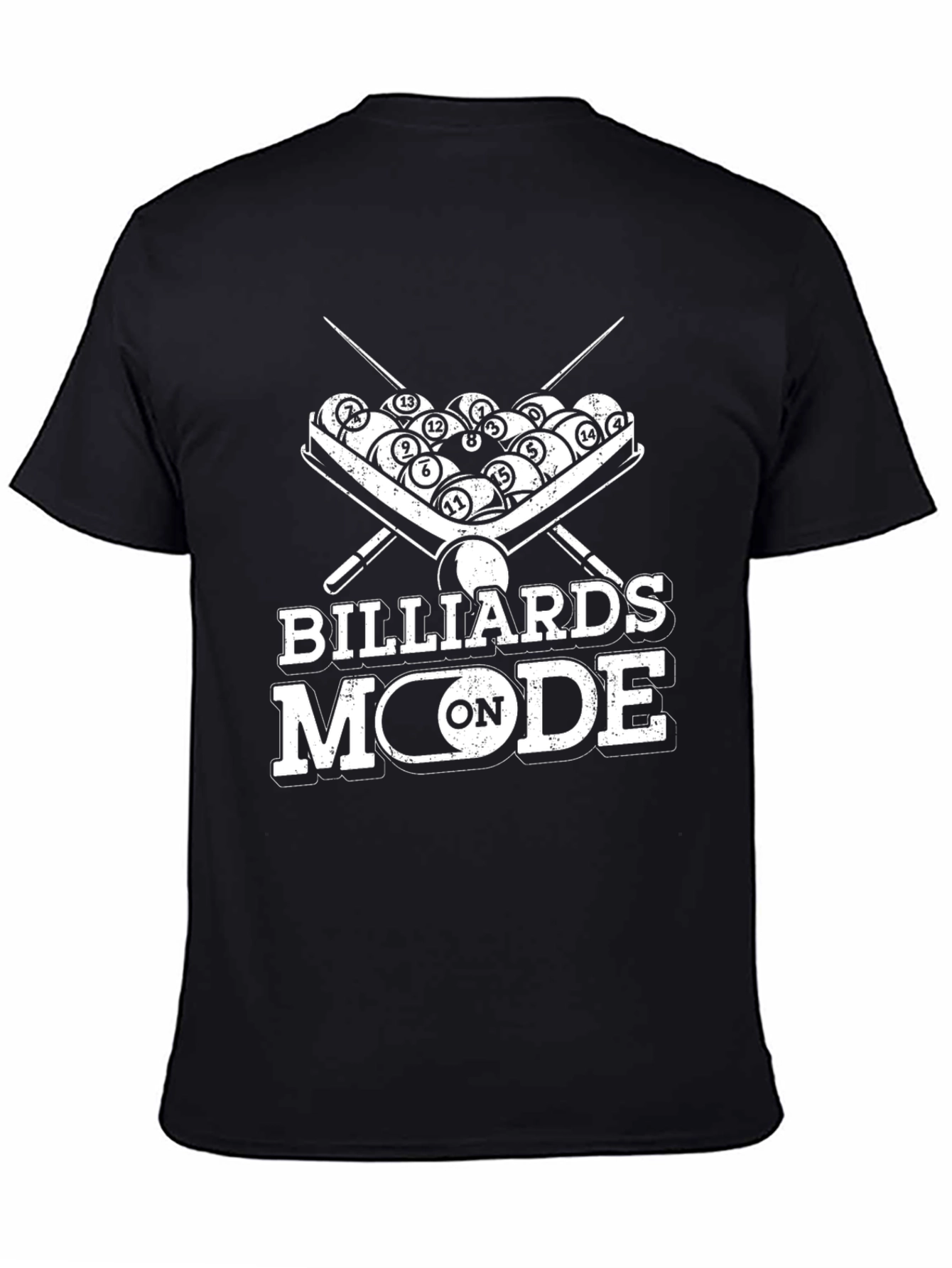 Billiards Mode On Graphic Tee - Pool Player T-Shirt