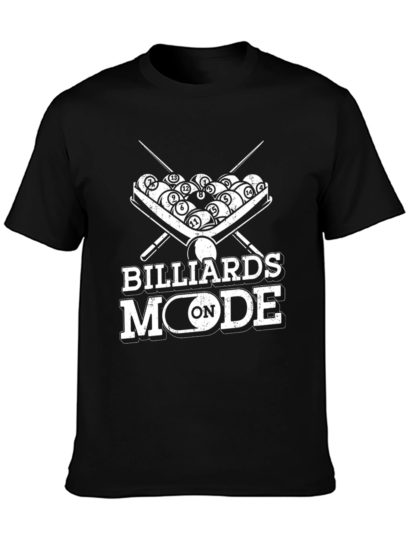 Billiards Mode On Graphic Tee - Pool Player T-Shirt