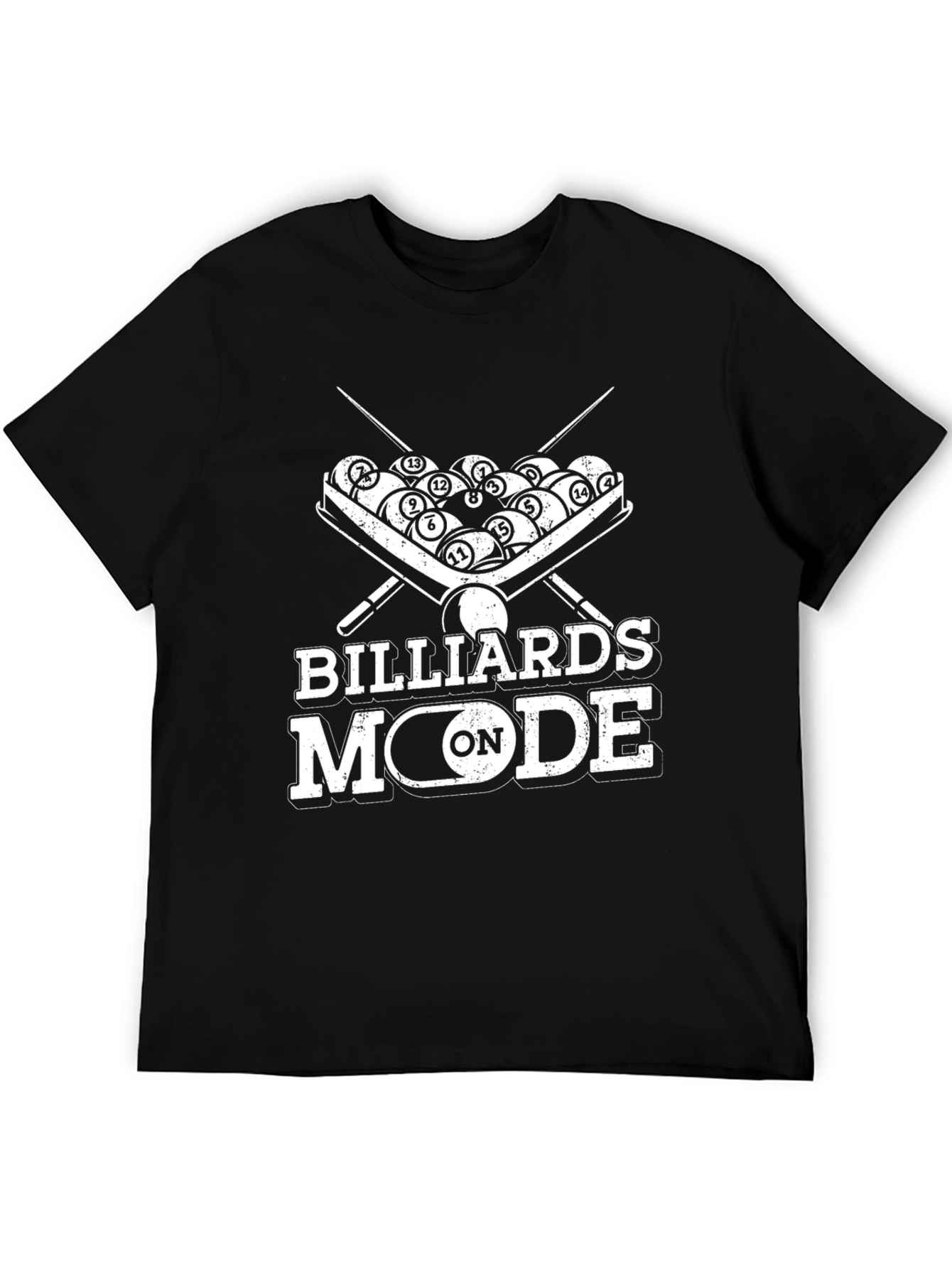 Billiards Mode On Graphic Tee - Pool Player T-Shirt