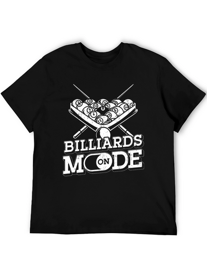 Billiards Mode On Graphic Tee - Pool Player T-Shirt