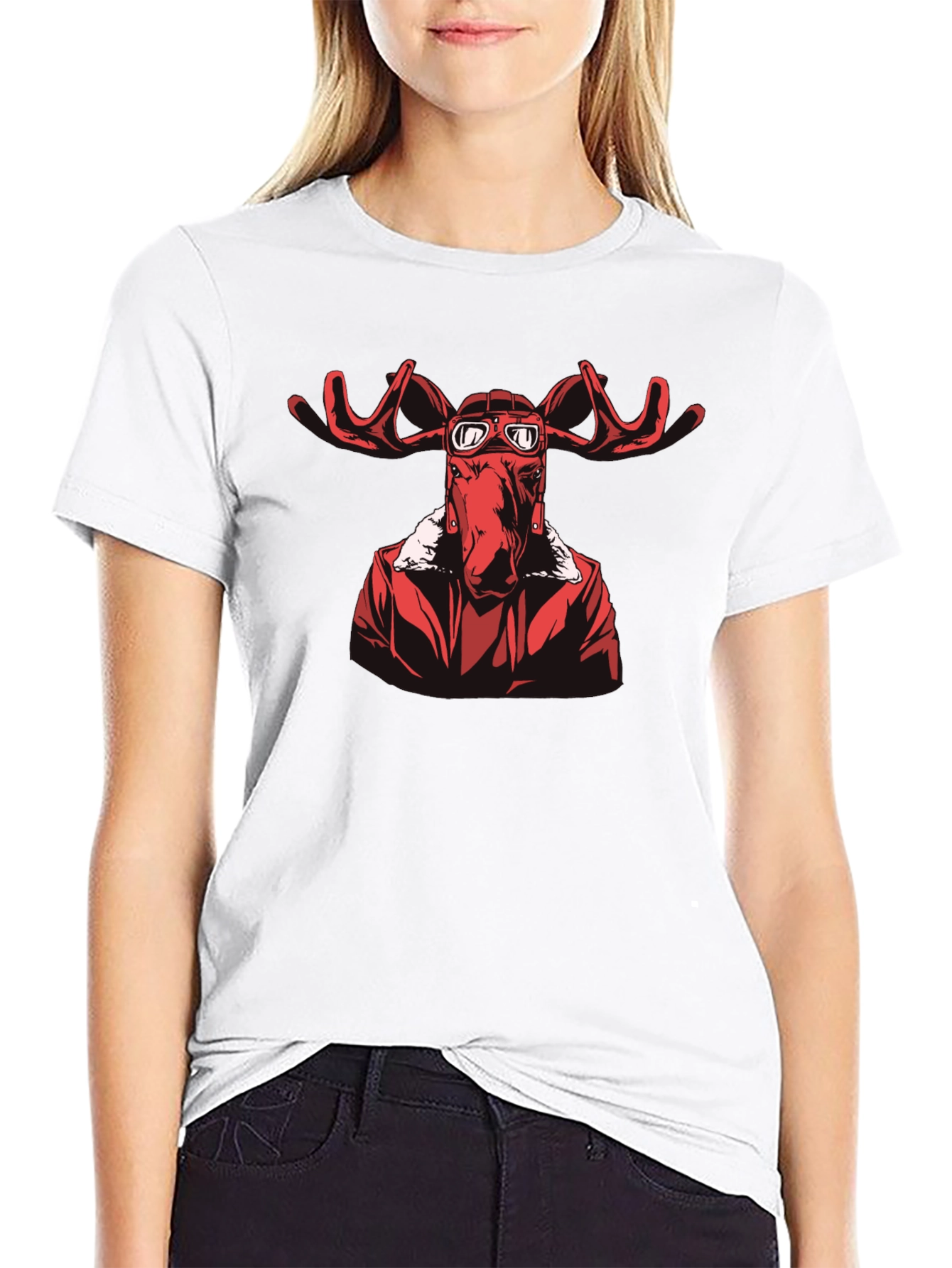 Pilot Moose Graphic Tee - Black