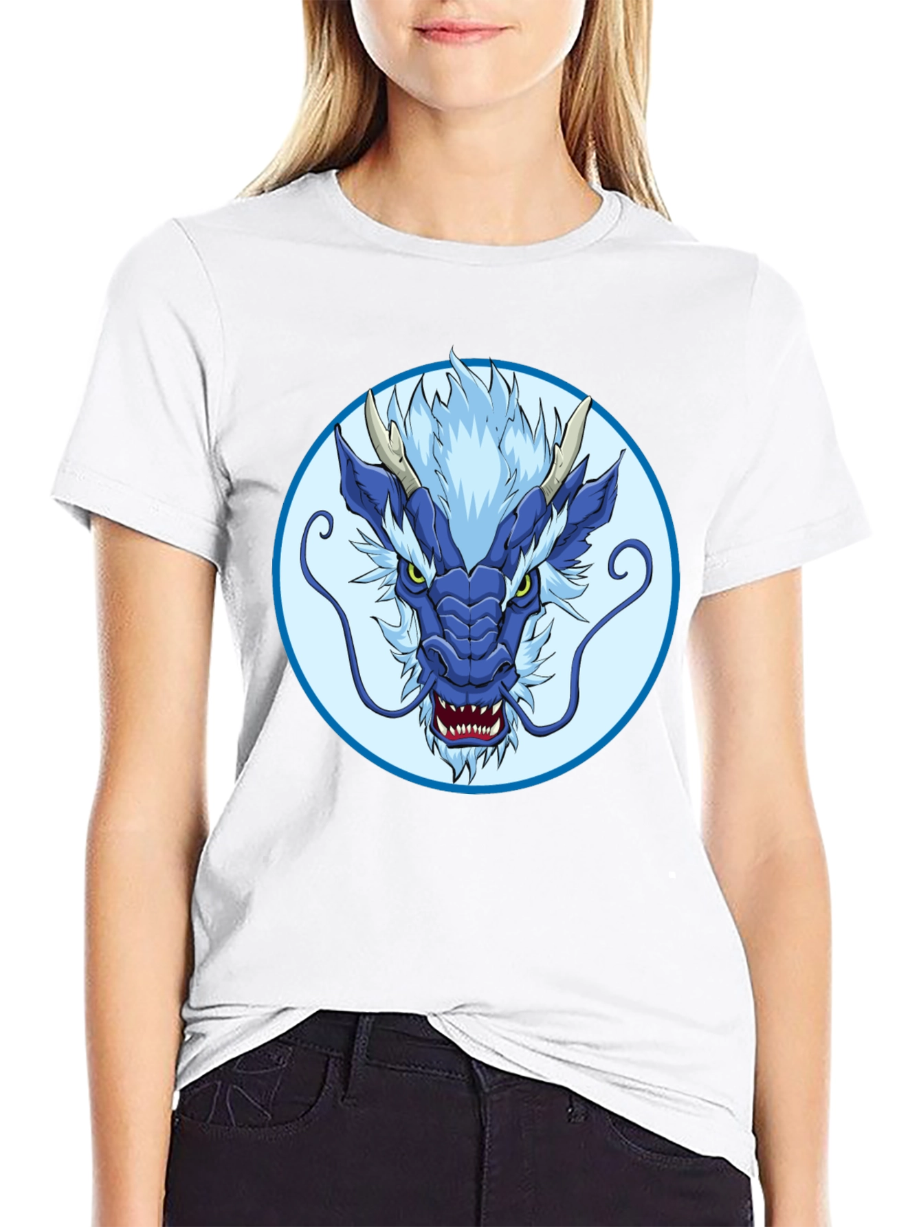 Blue Dragon Graphic Tee - Stylish Mens T-Shirt