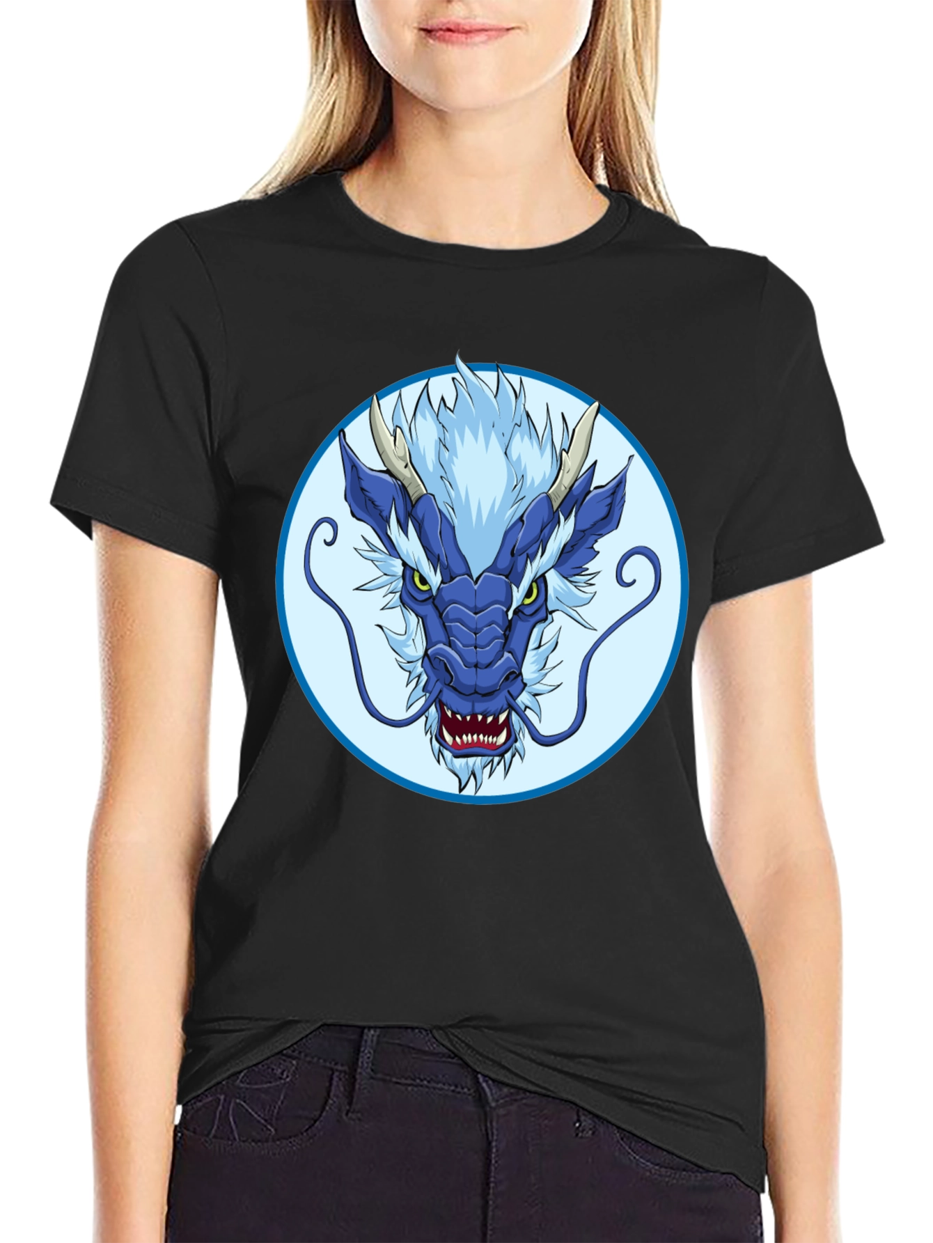 Blue Dragon Graphic Tee - Stylish Mens T-Shirt
