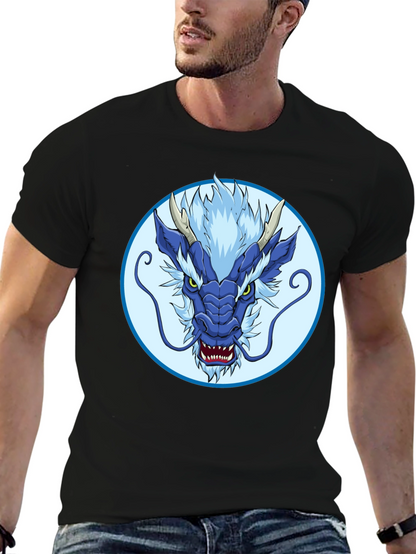 Blue Dragon Graphic Tee - Stylish Mens T-Shirt