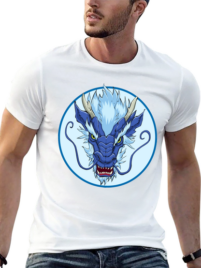 Blue Dragon Graphic Tee - Stylish Mens T-Shirt