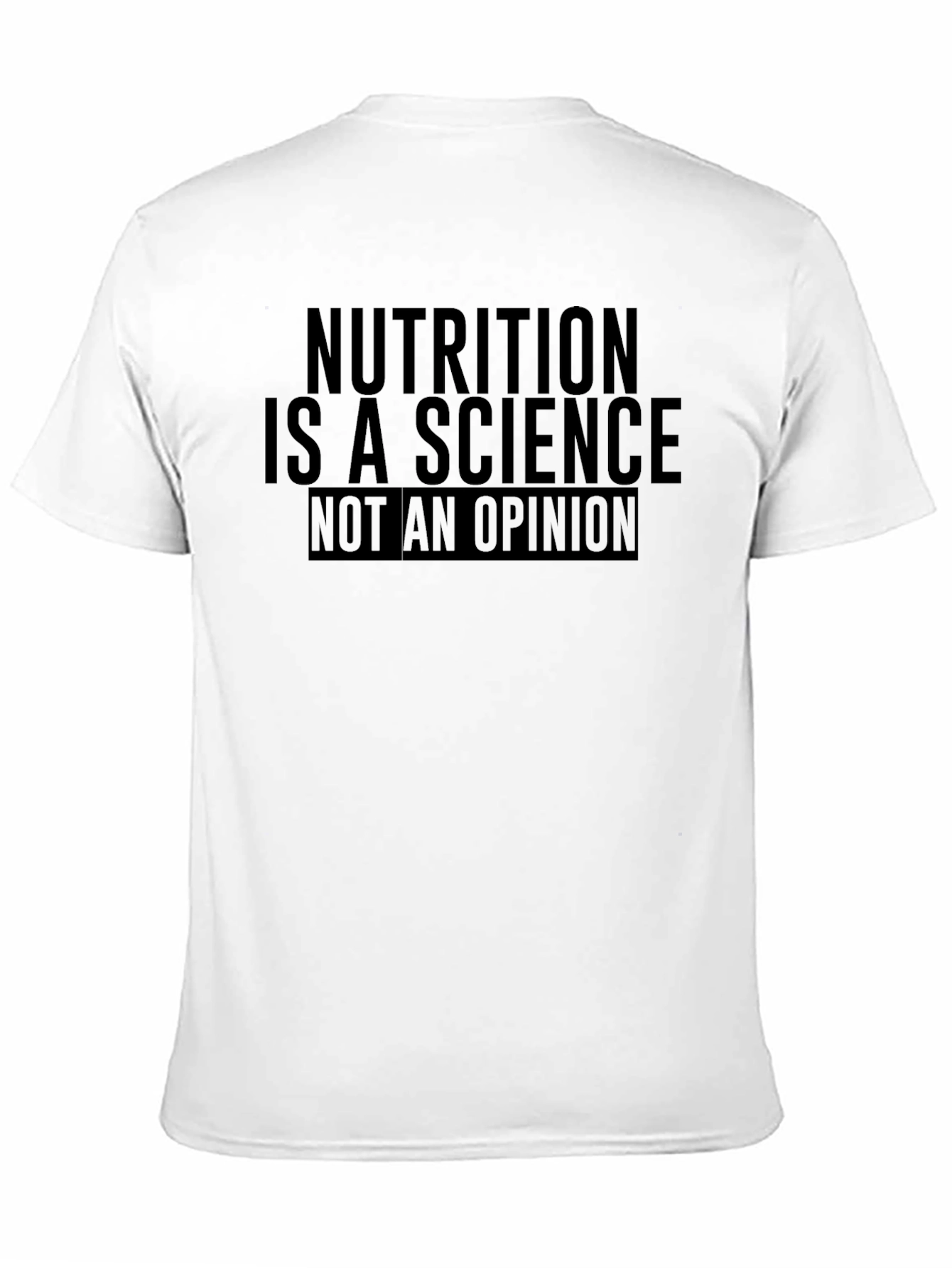 Nutrition is Science T-Shirt - Mens Black Crew Neck