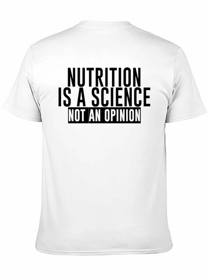 Nutrition is Science T-Shirt - Mens Black Crew Neck
