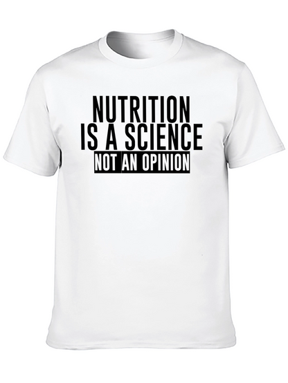 Nutrition is Science T-Shirt - Mens Black Crew Neck