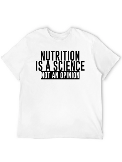 Nutrition is Science T-Shirt - Mens Black Crew Neck
